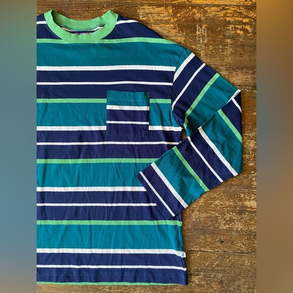 Urban Outfitters Long Sleeve Stripped Top Mens Size SM - Picture 2 of 8